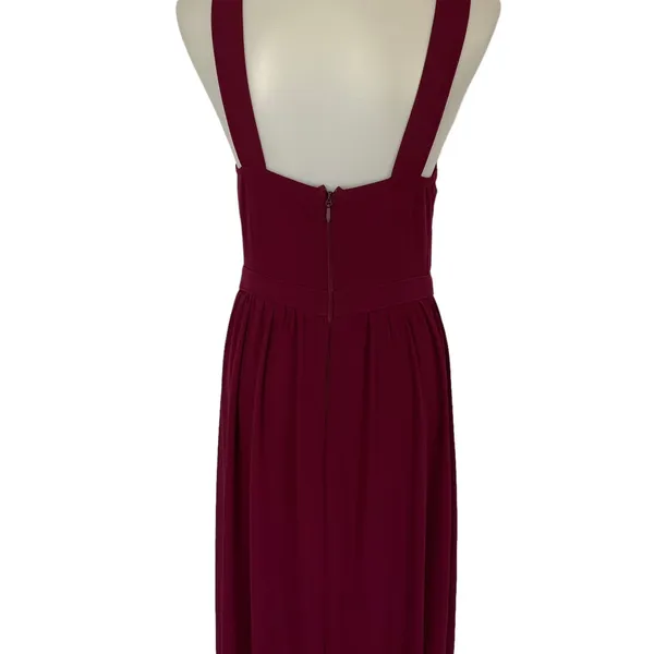 Lulus Large Maroon Bridesmaid Maxi Dress‎ Formal Evening Gown - Image 6