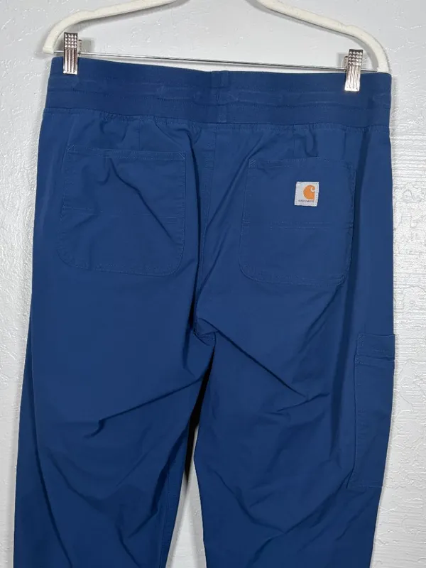 Carhartt Force Women L Navy Blue Essential Jogger Scrub Pants Medical Nurse - Image 6