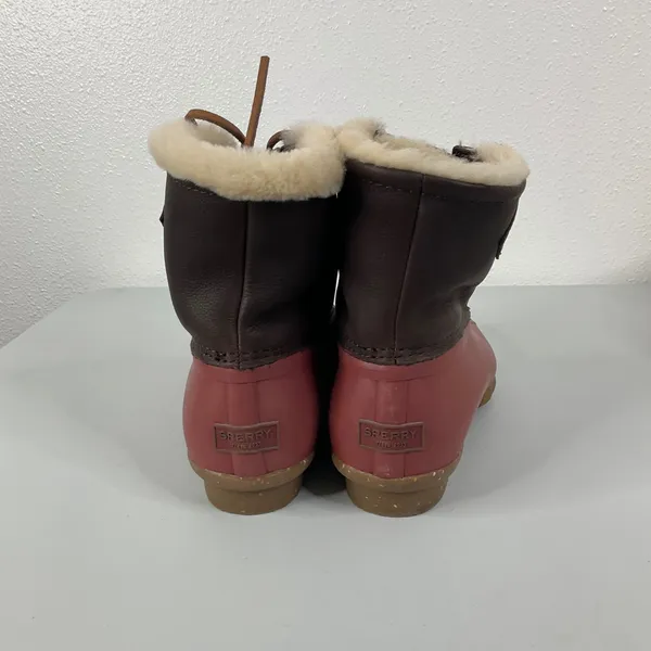 Sperry Pink‎ Rubber Boots Size 8 - Image 6