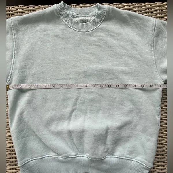 Aritzia Terry Sweatfleece Perfect Crew Sweatshirt‎ XS athleisure layered winter - Image 9