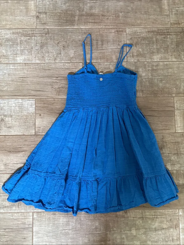 Roxy Blue Spaghetti-Strap Summer Dress - Image 3