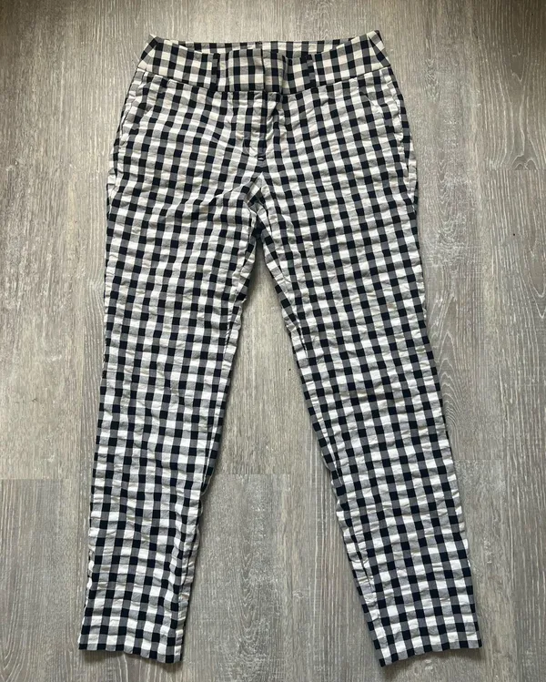 Ann Taylor loft gingham cropped pant - Image 2