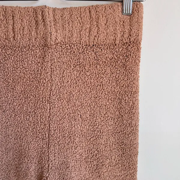 SKIMS Wide Leg Cozy Knit Pants in Camel - Image 7
