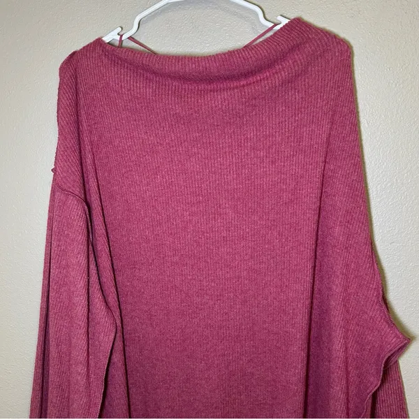Free People Main Squeeze Hacci Oversized Long Sleeve Top Women’s Size Medium - Image 6