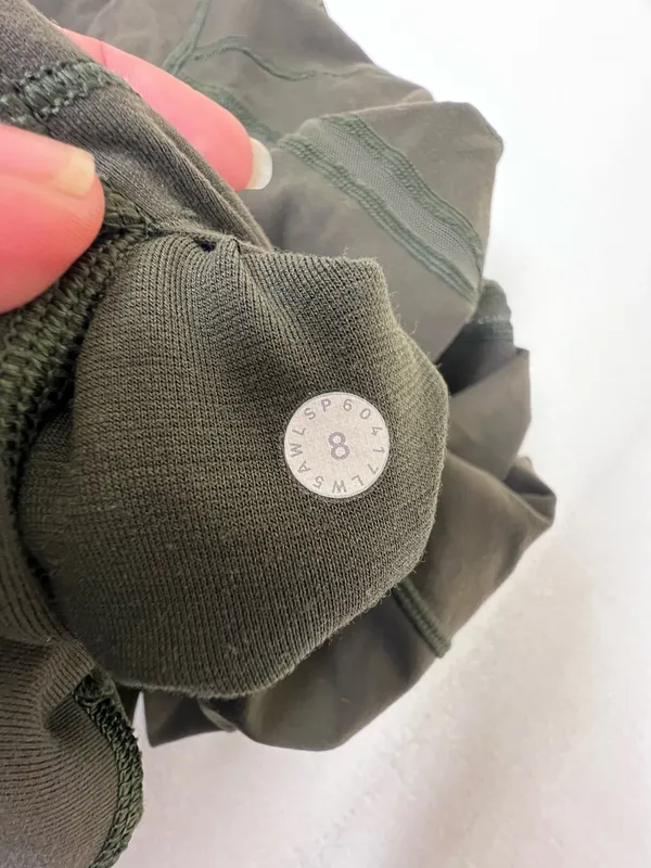 Lululemon Wunder Under Pant (Hi-Rise) *Tech Mesh 28" Dark Olive size 8 - Image 10