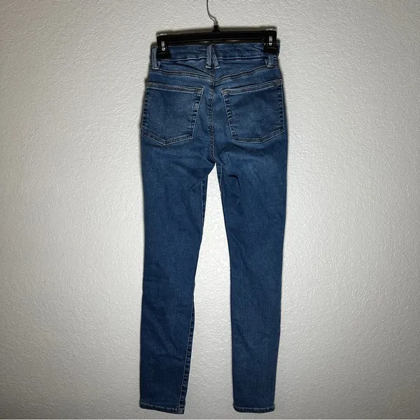 Good American Power Stretch Pull On Skinny Jeans Womens‎ Size Small Indigo Blue - Image 3
