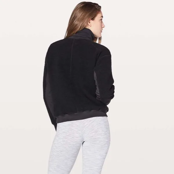 Lululemon Stand Out Sherpa Half Zip Pullover in Black - Image 10