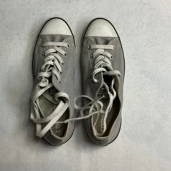 Converse‎ Chuck Taylor All Star Dainty Ox Grey Canvas Sneakers Women 7 - Image 10