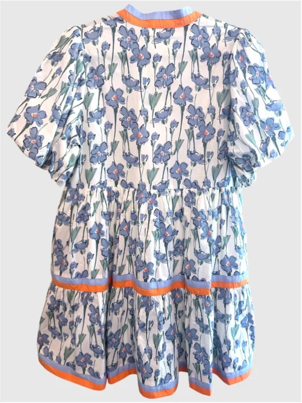 Entro Puff Sleeve Babydoll Dress Size S - Image 2