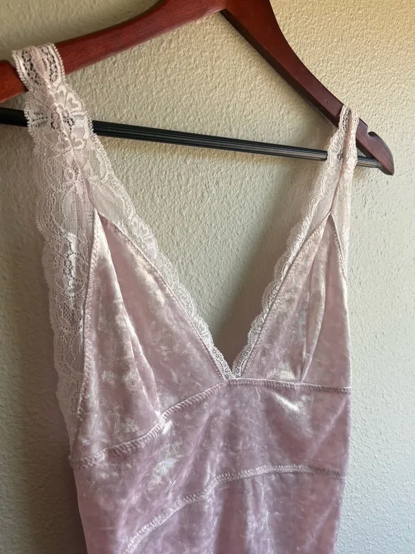 Free People Velvet Mini Dress - Image 3