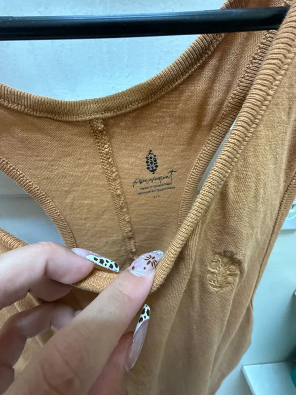 Free People Movement for oversized Brown Tank Top - Image 2
