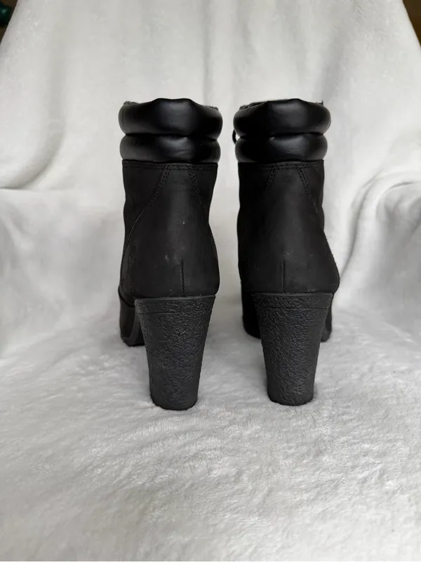 Timberland Womens Tillston 6 In Medium Leather Boot Size 9 Black - Image 4