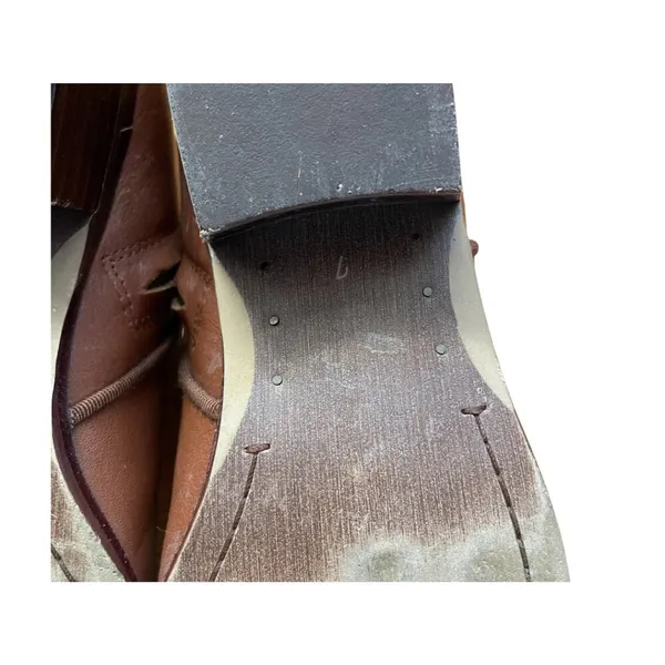 Sam Edelman Petty Leather side zip ankle bootie women’s‎ size 7 brown - Image 12