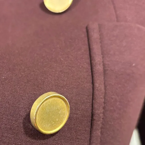 Theory Blazer Jacket 2 M Burgundy Red Jontia K Dark Academia Corpcore Minimalist - Image 2