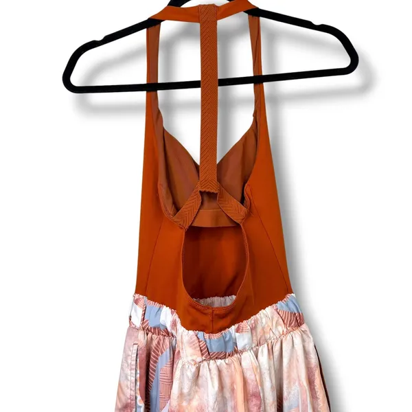 Free People Movement NWOT All Strapped Printed One Piece Harem Jumpsuit XS - Image 10
