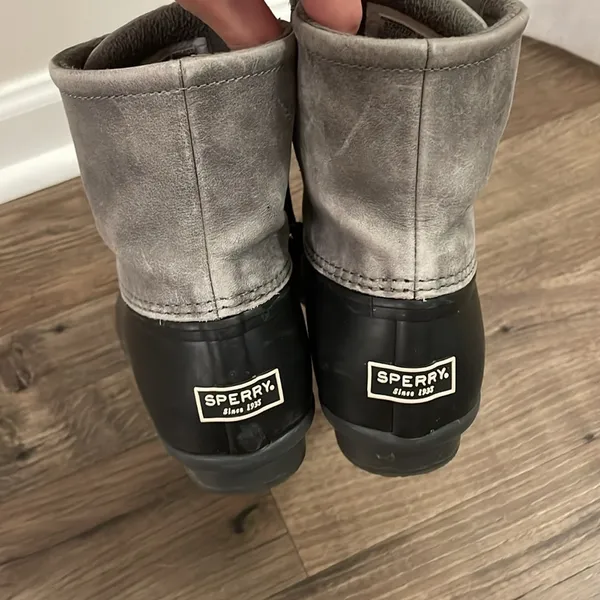 SPERRY Saltwater Duck Boots Lace Up Waterproof Rain Winter Boots #1276 - Image 5