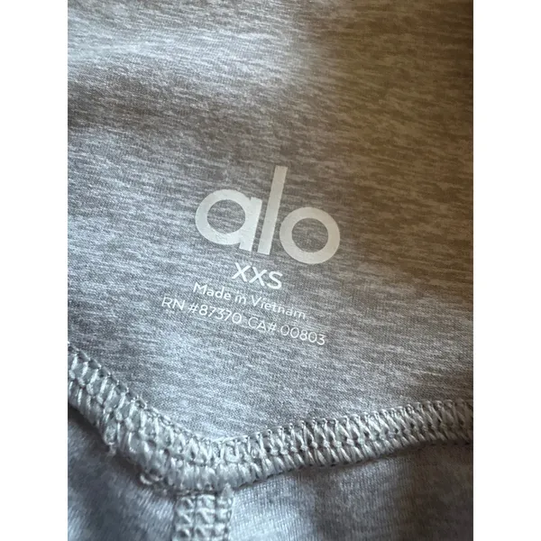 ALO Alosoft High-Waist 7/8 Highlight Legging In Athletic Heather‎ Grey Size XXS - Image 4