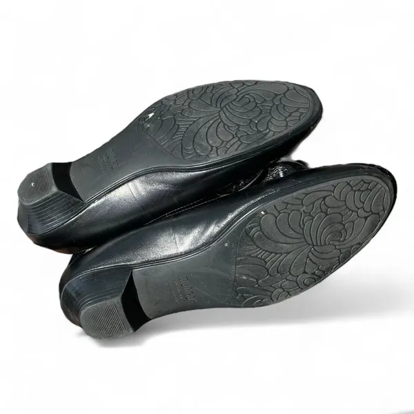Munro Women’s Size 10 Black Leather Bow Ballet Flats Low Heel Comfort Shoes - Image 11