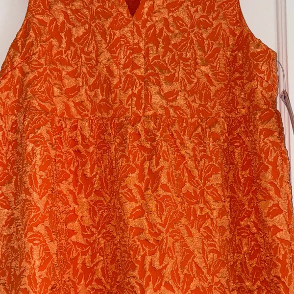 THML Orange Floral Dress M - Image 7