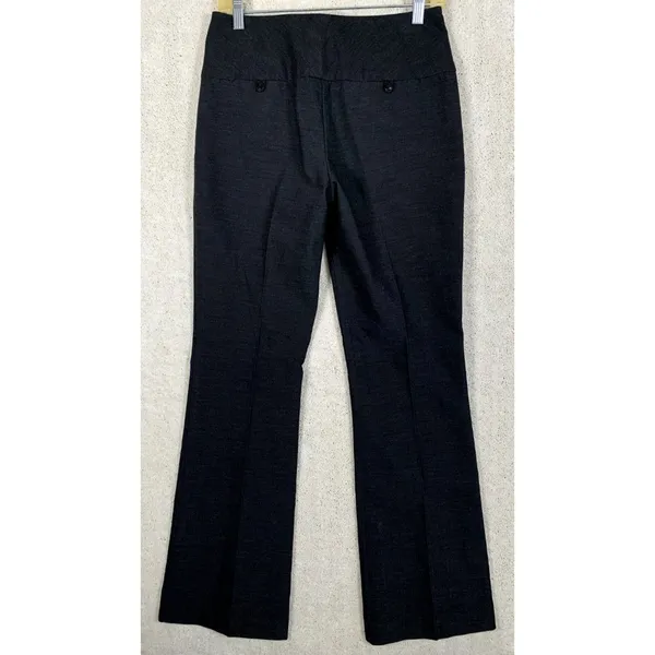 Cache Womens Stretch Pants‎ Size 6 Mid Rise Dark Gray Boot Cut Dress Casual - Image 2