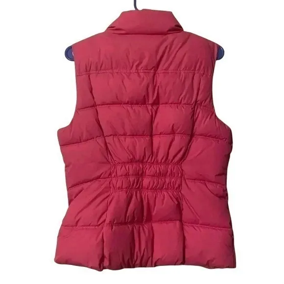 Gap Pink Puffer‎ Vest Wonen's Size Medium - Image 2