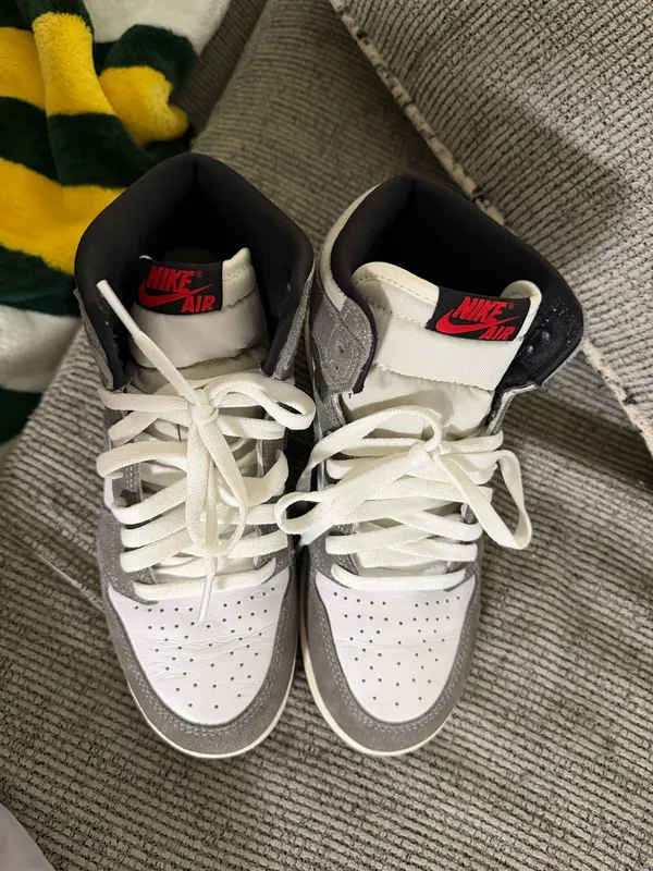 Big kids Air Jordan 1 Retro High OG 'Washed Black' - Image 7