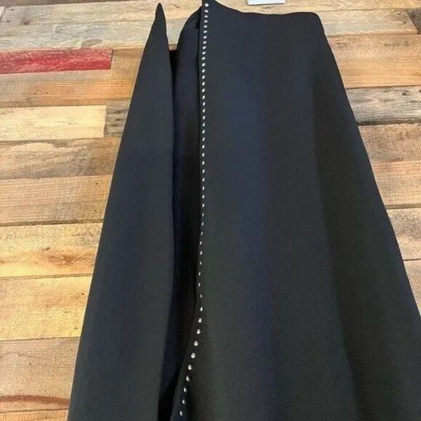 Xscape Black Studded Spaghetti Strap Evening Maxi Dress Size‎ 8 - Image 9