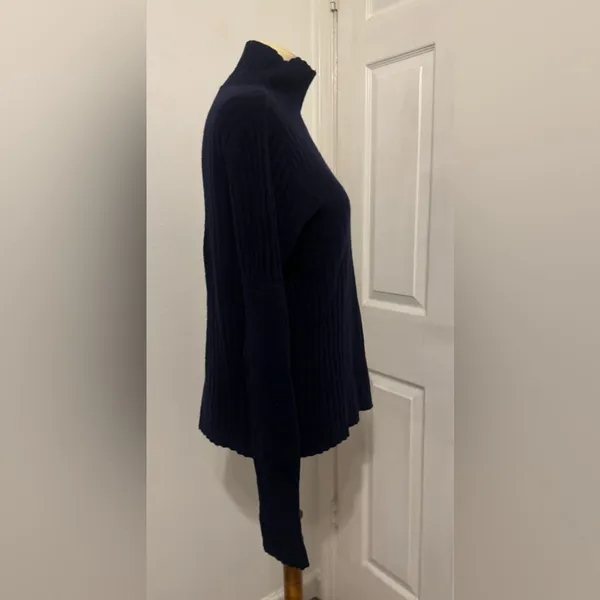 Vintage Abercrombie & Fitch Lambswool Blend Funnel Neck Sweater 90s Y2K Medium - Image 4