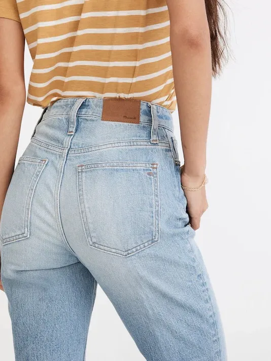 Madewell Curvy‎ Perfect Vintage Jeans in Coney Wash: Destroyed Edition - Image 6