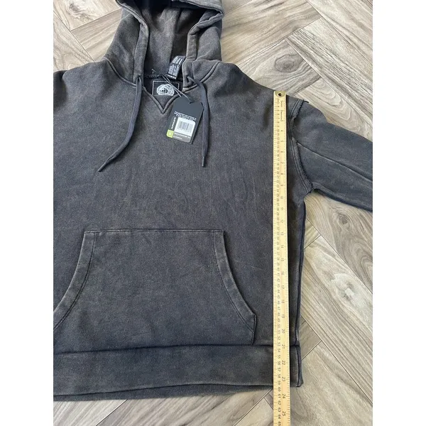 ALPHALETE Women’s Terry Oversized Hoodie- Onyx, Size Medium - Image 6