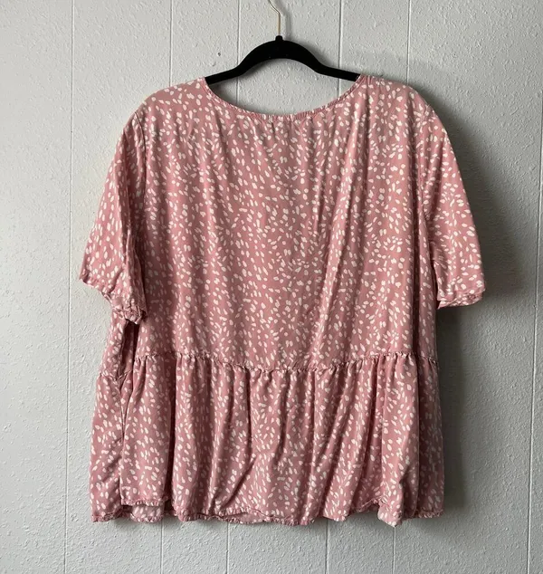 Dip Womens Top 3X Ruffle Hem Lightweight Relaxed Fairy Cottagecore Feminine - Image 6