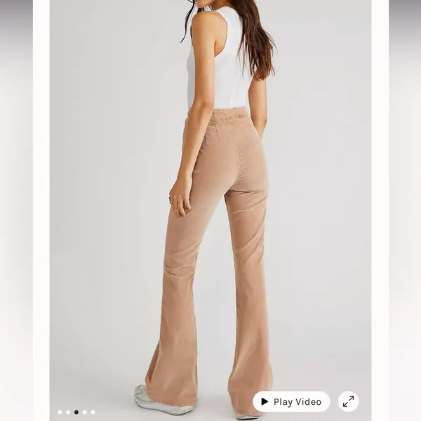 Free people jade corduroy flare pants Nwot size 30 - Image 2
