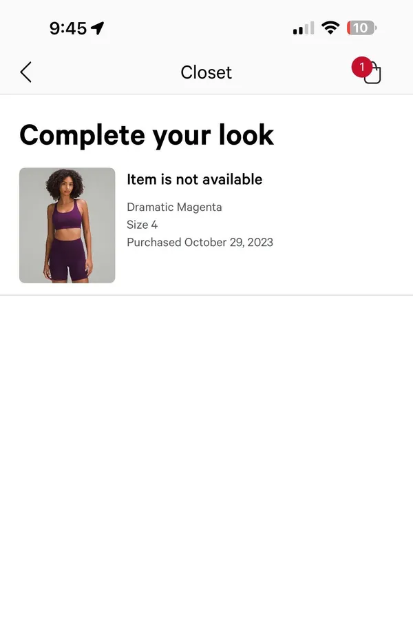 Lululemon Matching Set Dramatic Magenta 25" Align Leggings With Pockets And Energy Bra - Image 4
