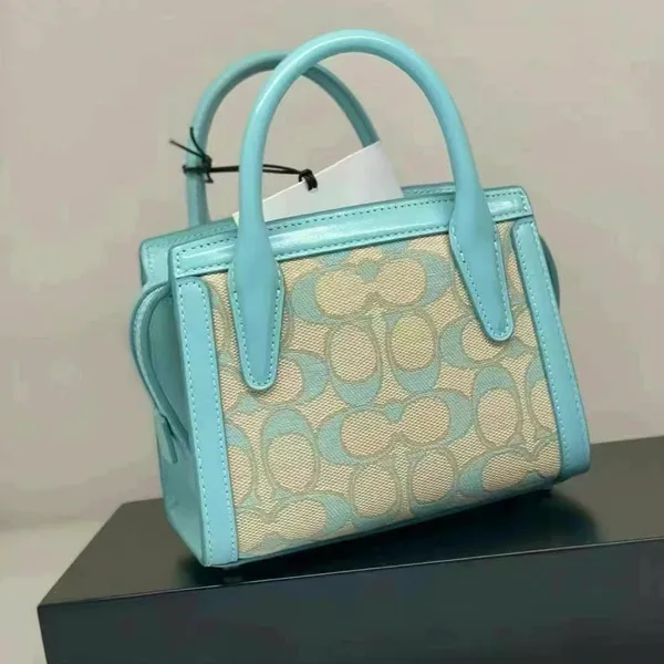 COACH CT756 Andrea Mini Carryall In Signature Jacquard - Image 3