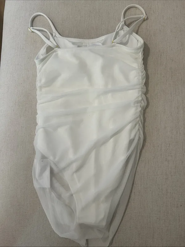 HUTCH Amaris One-Piece Overlay Swimsuit, Ivory, Size Small, NEW NWT - Image 5