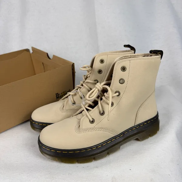 Dr. Martens Charlee Chukka Boots Womens 10 UK 8 Milled‎ Nubuck Parchment Beige - Image 3
