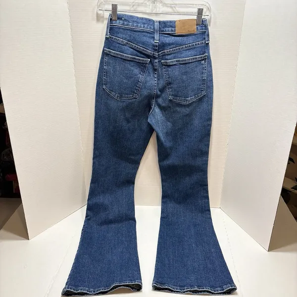 Madewell The Perfect Vintage Flare Jeans Size 24 Hallstrom Wash Blue NH680 - Image 4