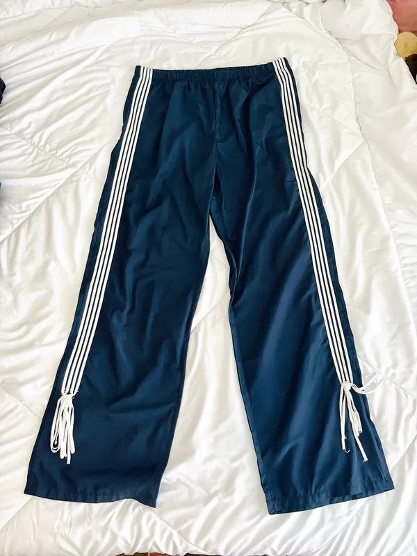 Edikted navy bow track pants - Image 3
