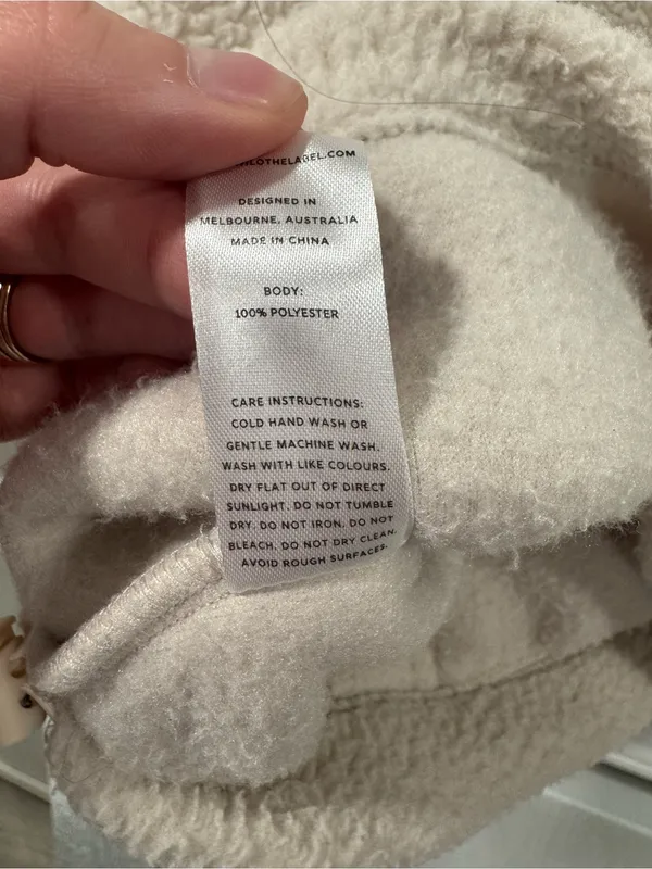 Wilo The Label Sherpa Sweater Size L - Image 5