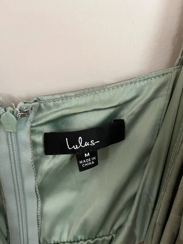 Lulus Maxi Dress Floral Green - Image 4