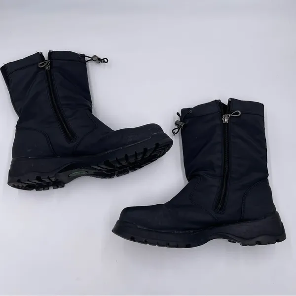 Easy Spirit Women's Satin Weather Resistant Boots Size 9 M Tall Side Zip Outdoor - Image 6