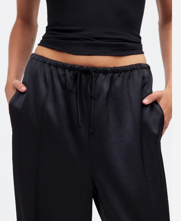 Black Satin Pants - Image 3