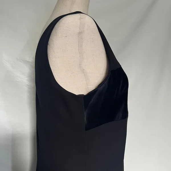 Vtg Y2K Alyn Paige Formal Dress 7/8 Whimsigoth Satin Panel Maxi Straight Prom - Image 9