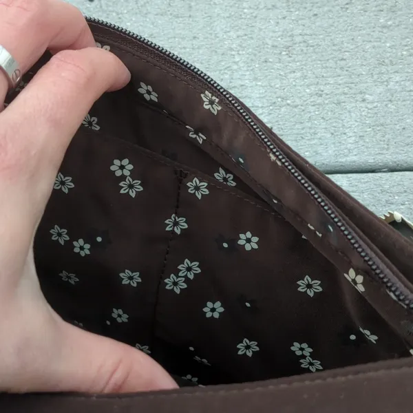 NWT Vera Bradley Espresso Quilted Shoulder Bag - Image 11