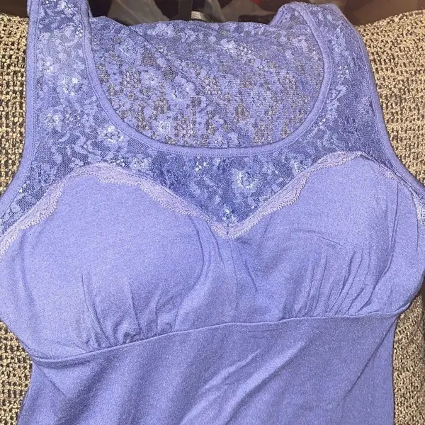 ✨ Victoria's Secret Purple Built In Bra Tank Top/Cami✨ - Image 2