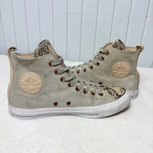 Converse Chuck Taylor All Star Loop Hi Top Papyrus Ivory Snake Size‎ 9 - Image 5