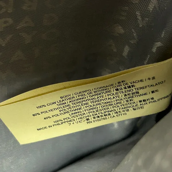 Kate Spade New York Taupe Leather Tote Bag with Glitter Bow Charm Zip Top - Image 12