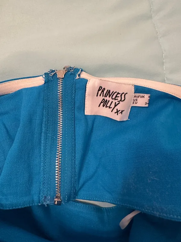 Princess Polly Blue Strapless Top and Matching Pants Set - Image 8