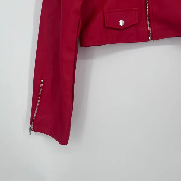 Nikki Lund Water Repellent Michaela Jacket Sz Medium Red - Image 3