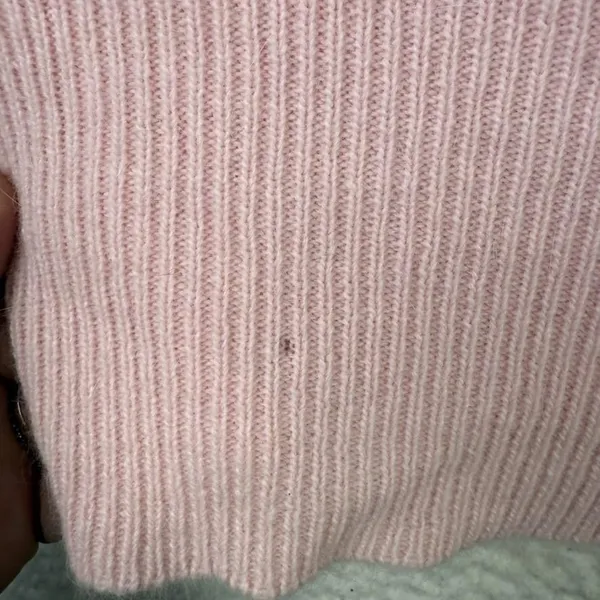 Vintage Simply‎ Tops Sweater Womens Small Pink V Neck Beaded Sequin Angora 80s - Image 6